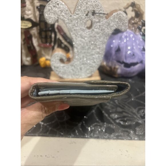 Coach Olive Green Dotted Signature Leather Checkbook Wallet - Picture 5 of 13